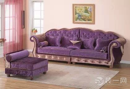 淮阳家庭装修 紫色搭配客厅设计图